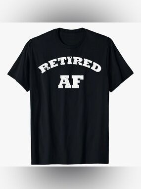 Retired AF Short-Sleeve Tee - Black